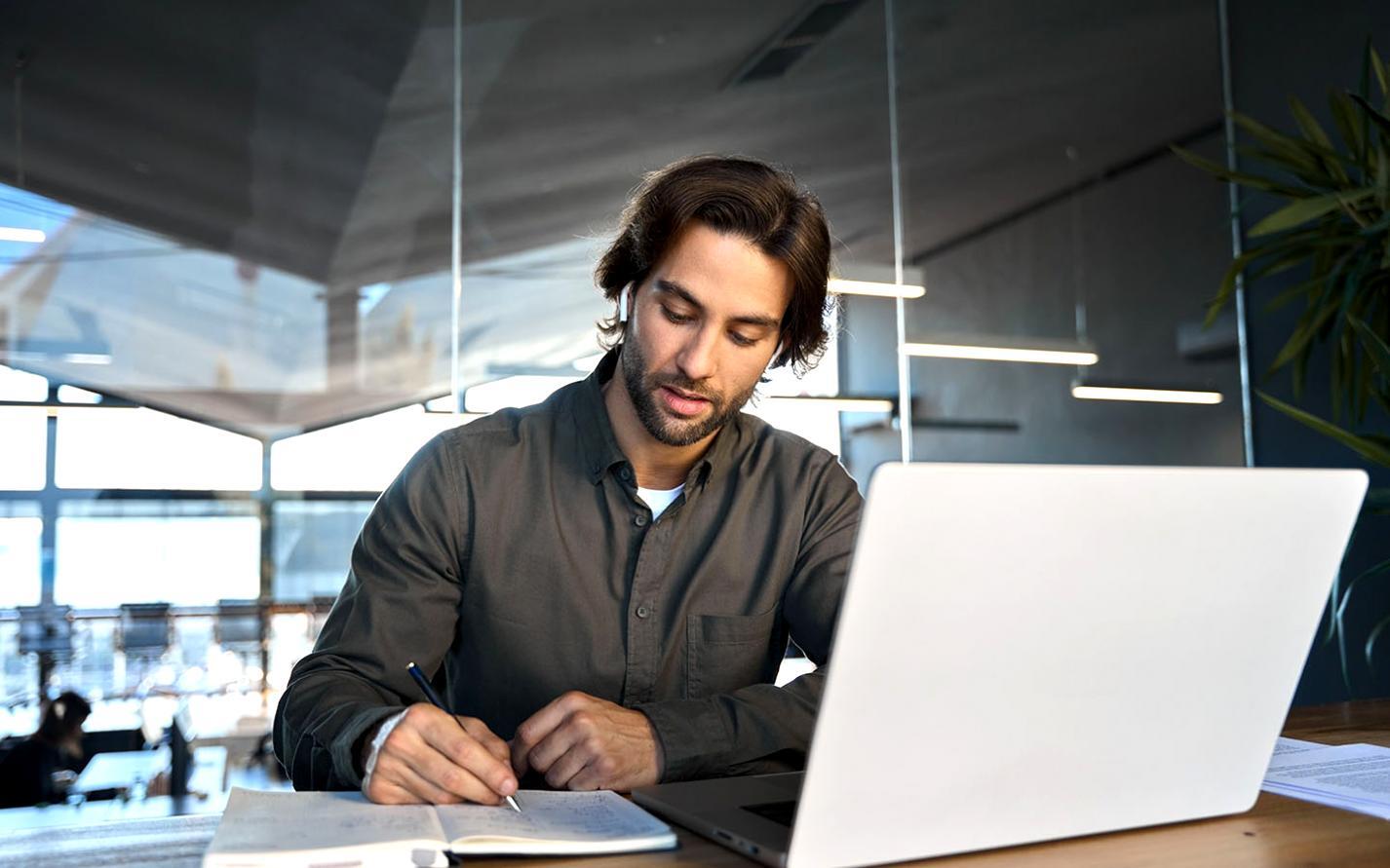 Students engaging with comprehensive course content on their devices